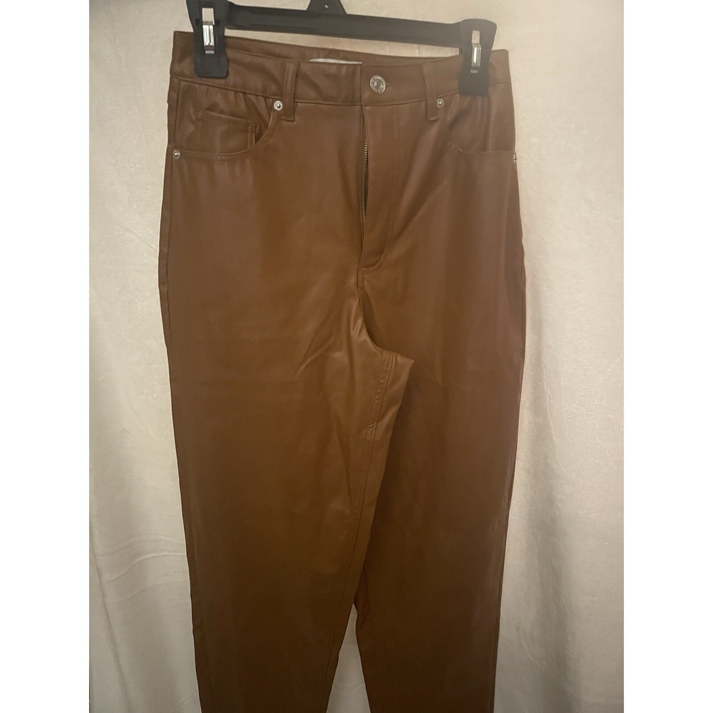 Juicy Couture Faux Leather Pants Camel 26